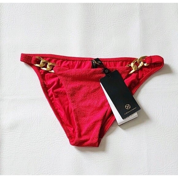 Vix Paula Hermanny Ibiza Triangle Top S & Bikini bottom M set  Cherry Firenze - Picture 2 of 11